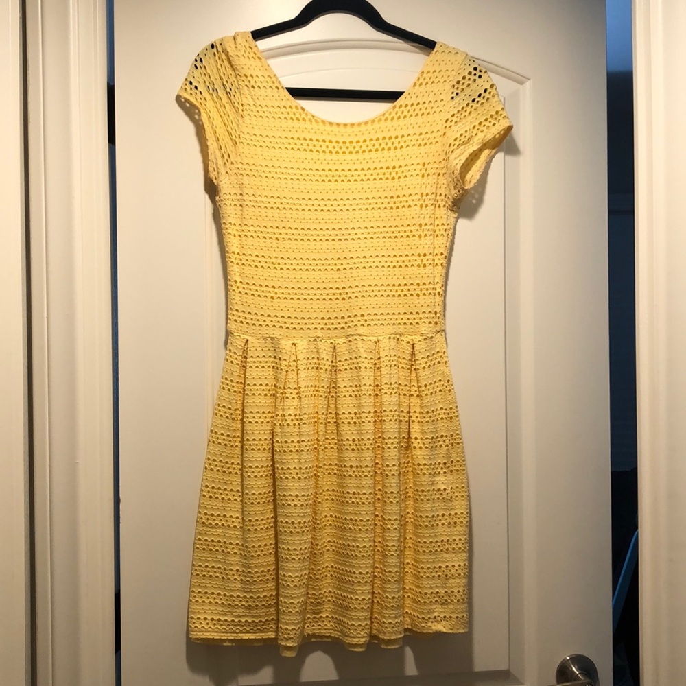 Adorable Yellow Fit and Flare